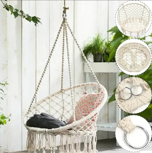 Silla Hamaca de Macramé Resistencia